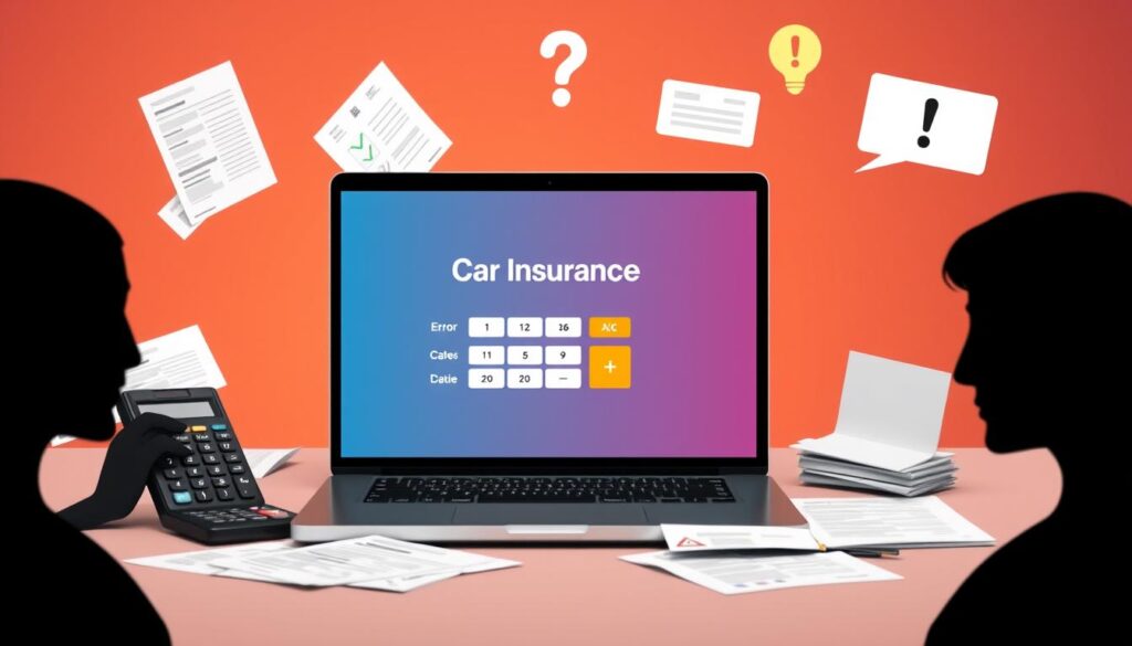 car insurance calculator troubleshooting