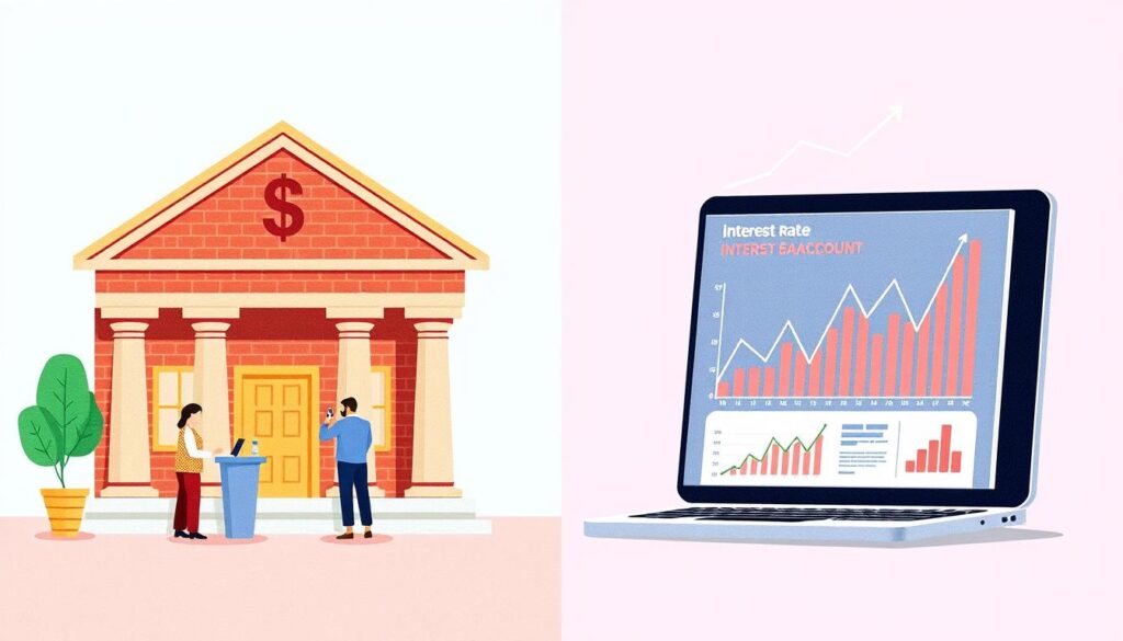 comparison of traditional and online savings accounts